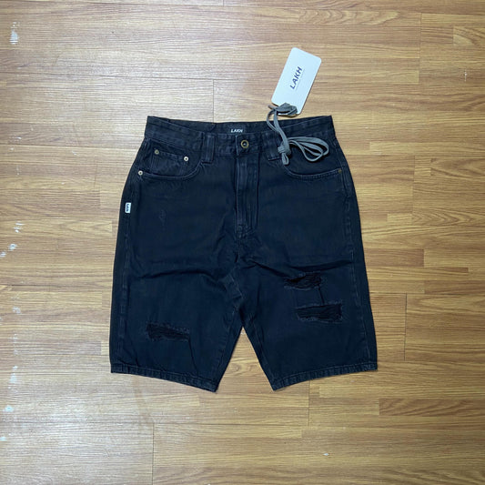 LAKH Supply Magic Patch 3.0 Denim Shorts Black SH-MP3-BLCK