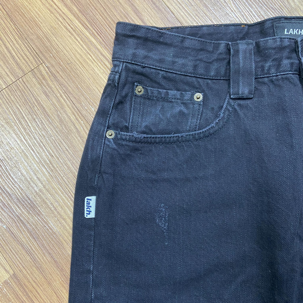 LAKH Supply Magic Patch 3.0 Denim Shorts Black SH-MP3-BLCK
