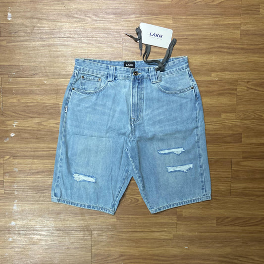 LAKH Supply Magic Patch 3.0 Denim Shorts Light Blue SH-MP3-LTBL