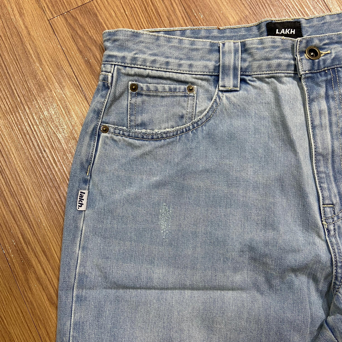 LAKH Supply Magic Patch 3.0 Denim Shorts Light Blue SH-MP3-LTBL
