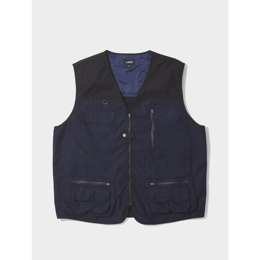 LAKH Supply Multi-Pocket Utility Vest Navy WUV-NV