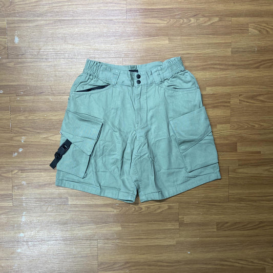 LAKH Supply Slanted Pockets Cargo Shorts Herringbone Olive SH-SPC-HBOL