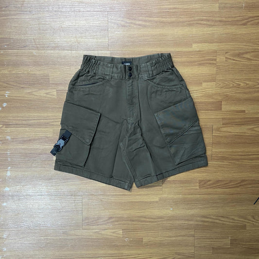 LAKH Supply Slanted Pockets Cargo Shorts Olive SH-SPC-OLIV