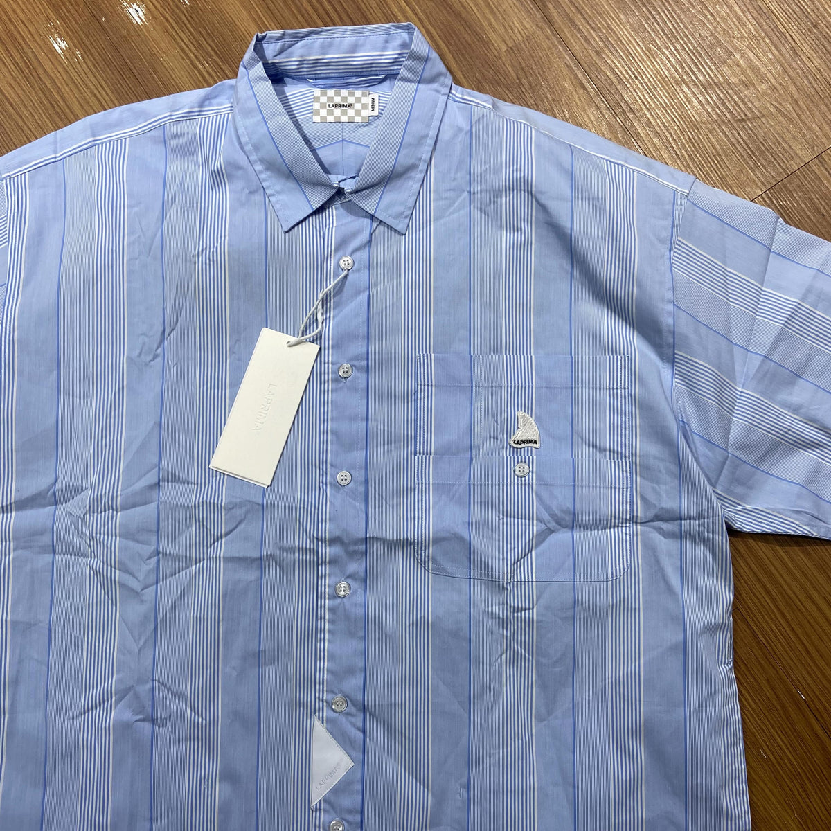 Laprima Stripe Shirt SS Blue