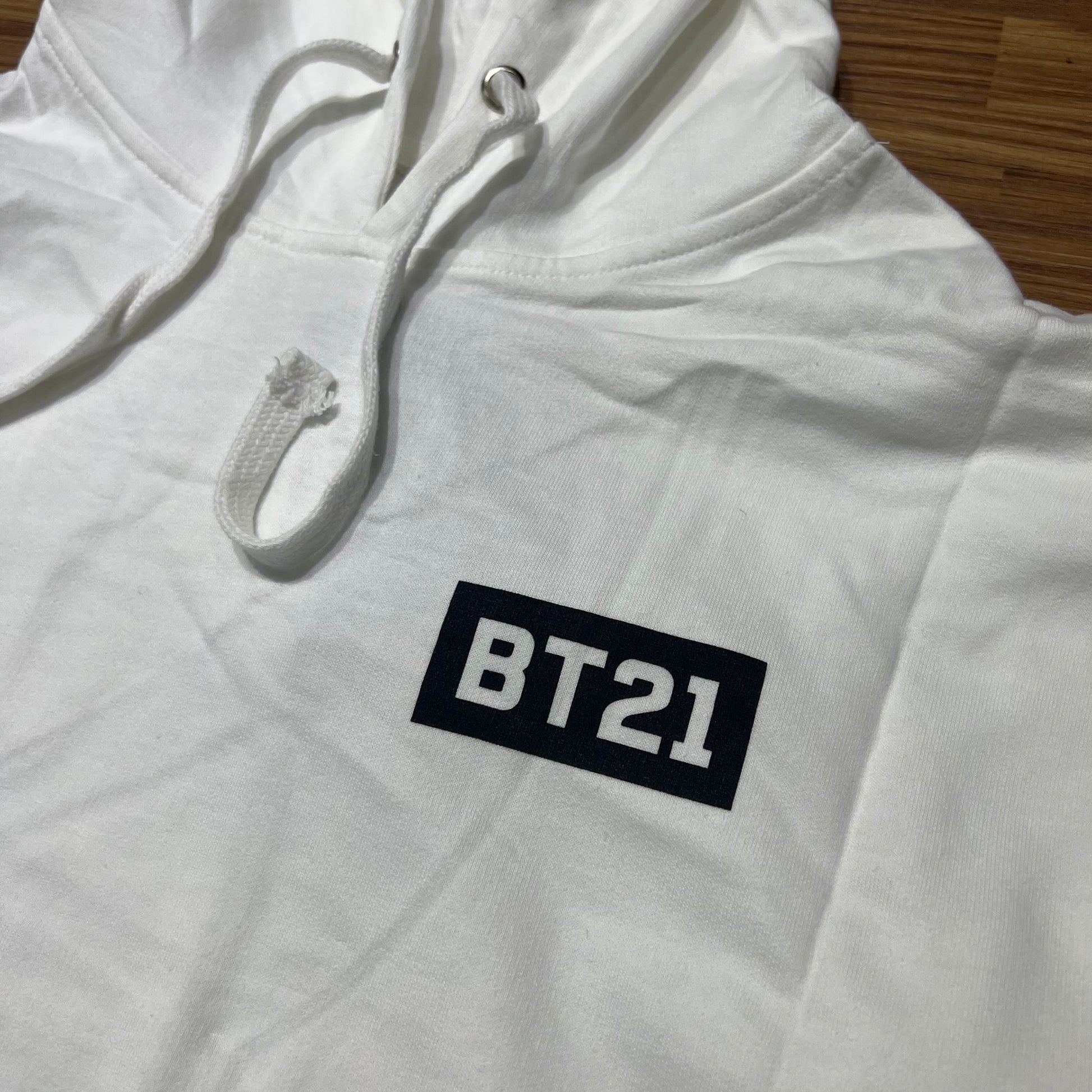 Line Friend BT21 x Anti Social Social Club ASSC Hooded Sweatshirt Hoodie White  正面logo細節實拍
