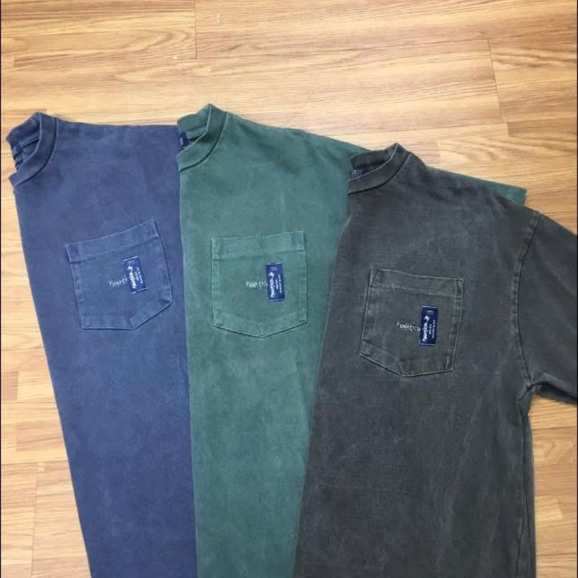 Nautica JP “Too Heavy” Pigment Dyed Pocket SS Tee 222-1230 實拍