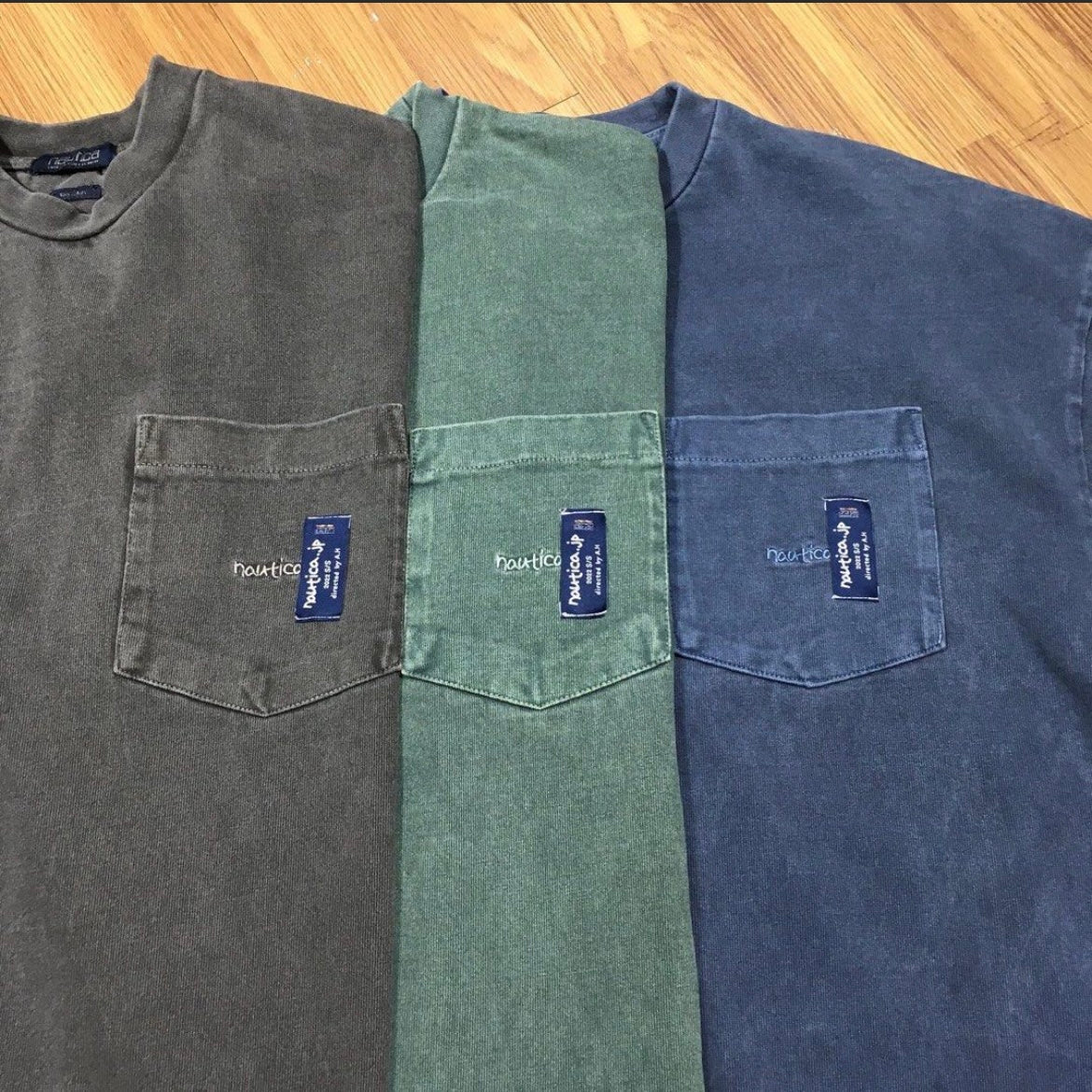 Nautica JP “Too Heavy” Pigment Dyed Pocket SS Tee 222-1230 實拍