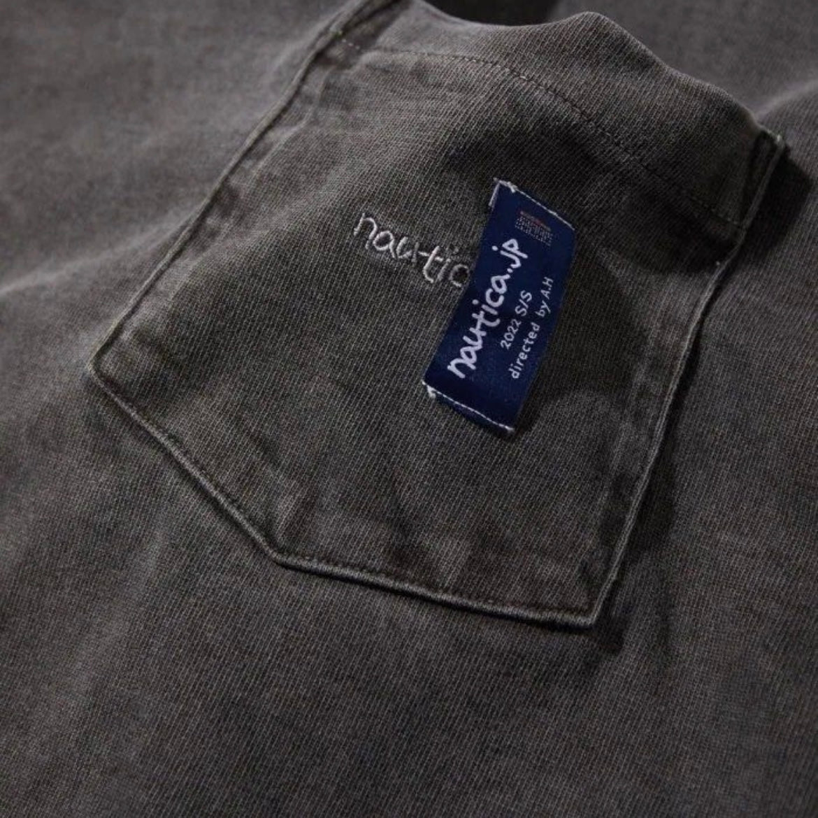 Nautica JP “Too Heavy” Pigment Dyed Pocket SS Tee 222-1230