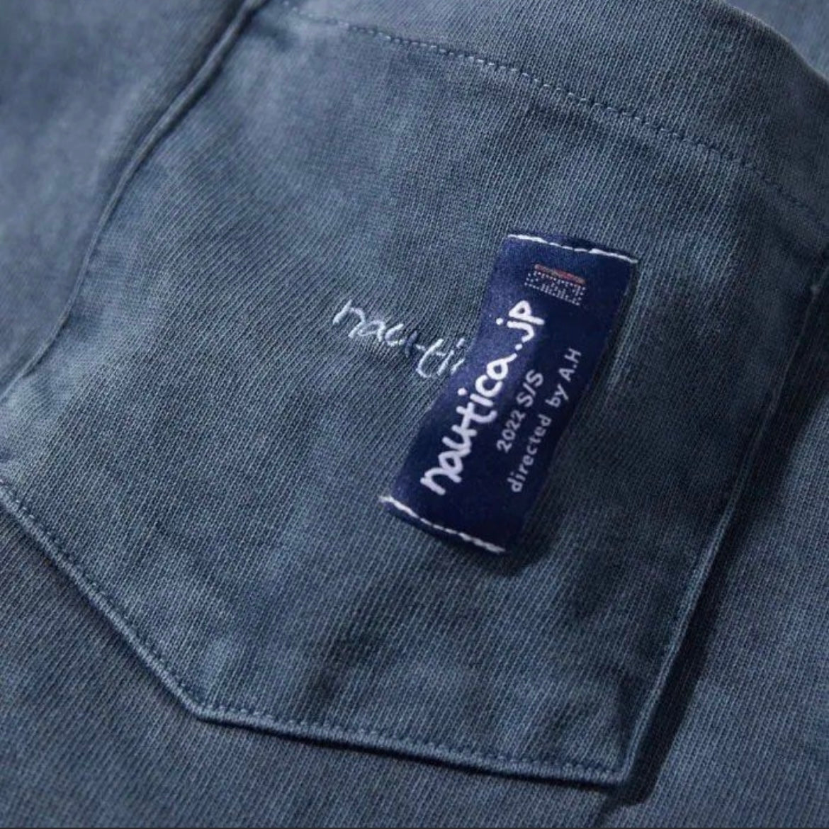 Nautica JP “Too Heavy” Pigment Dyed Pocket SS Tee 222-1230