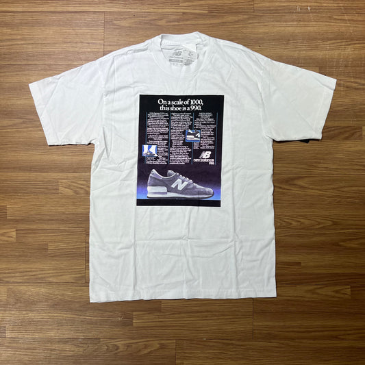 New Balance 990V1 OG Tee White MT93658