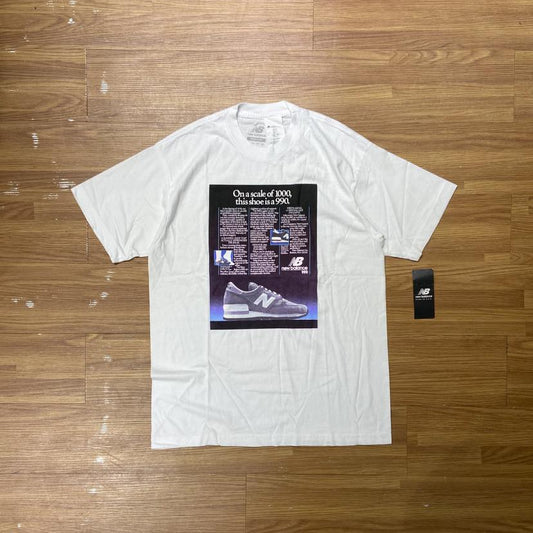 New Balance 990V1 OG Tee White MT93658