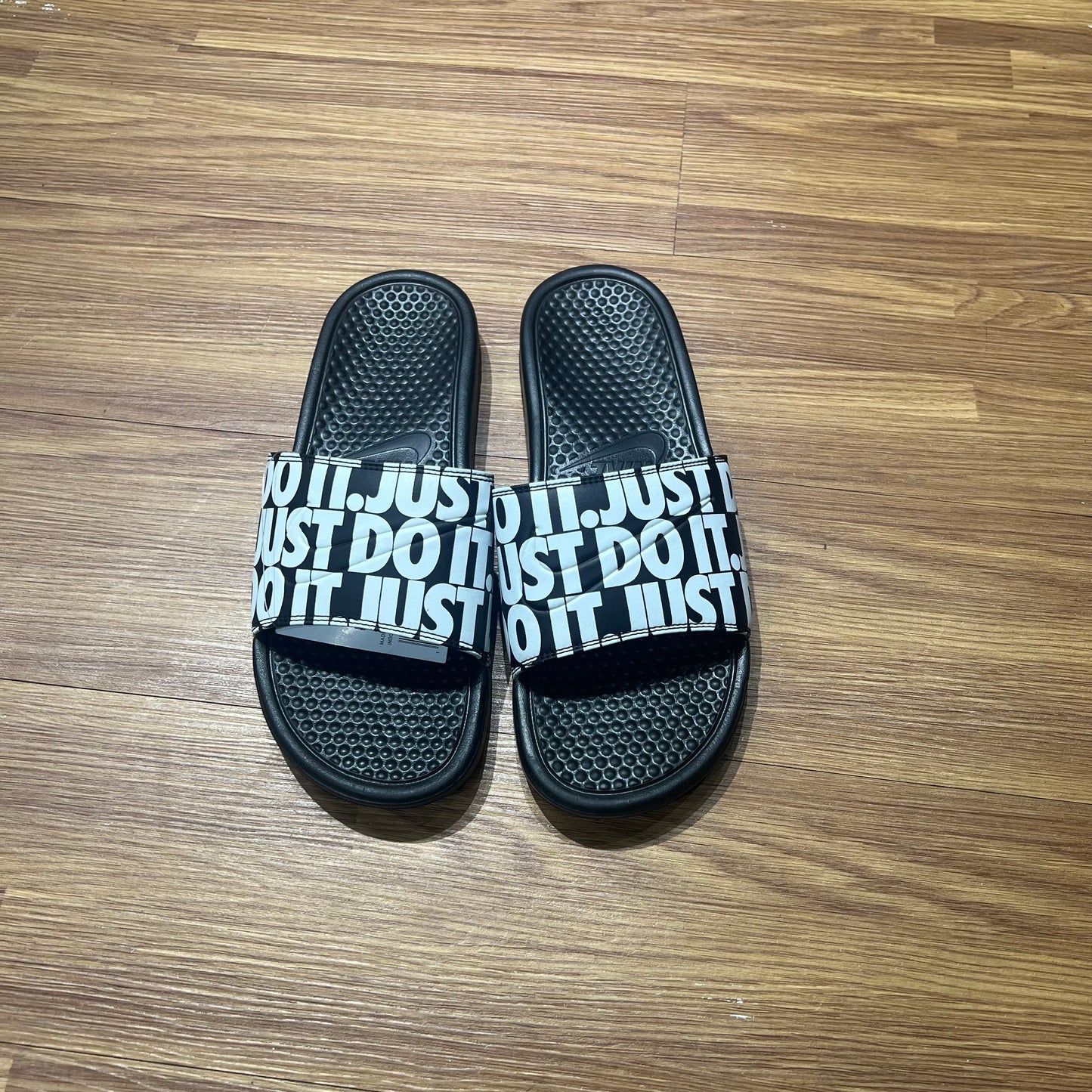 Nike Benassi JDI Print Sandal Black/White 631261-024 實拍
