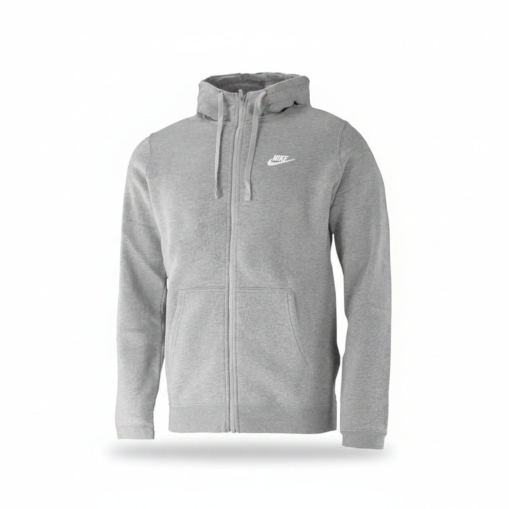 Nike French Club Hooded Full Zip Grey 804389-063