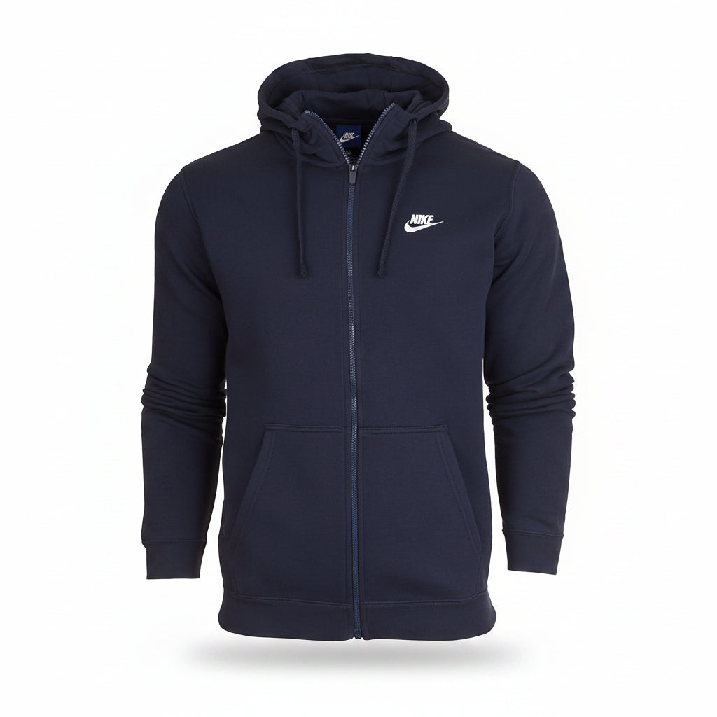 Nike French Club Hooded Full Zip Navy 804389-451