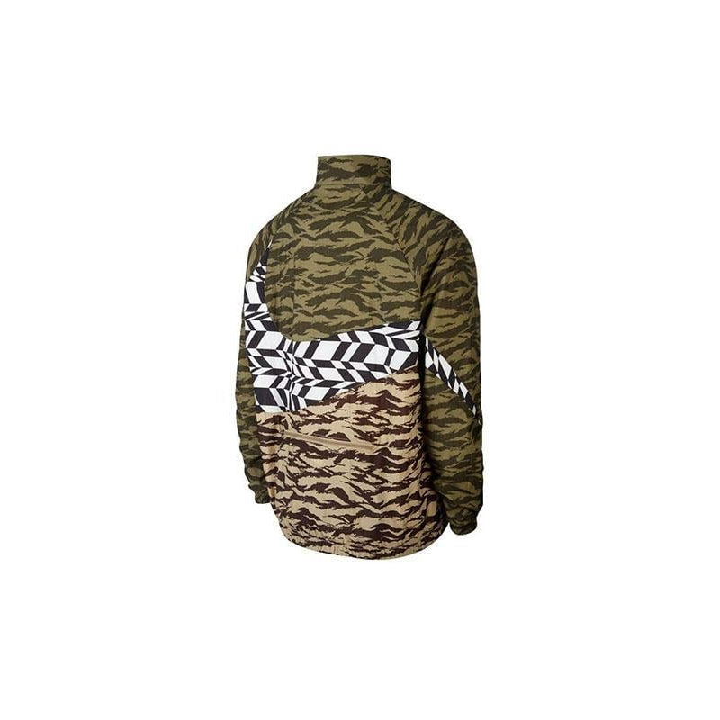 Nike NSW Ultra Swoosh Woven Half Zip Anorak Olive Camo AO0862-222
