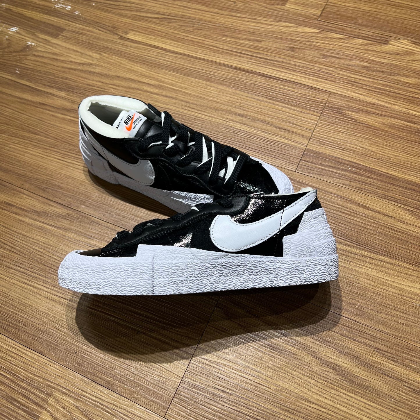 Nike Sacai Blazer Low Black Patent Leather DM6443-001