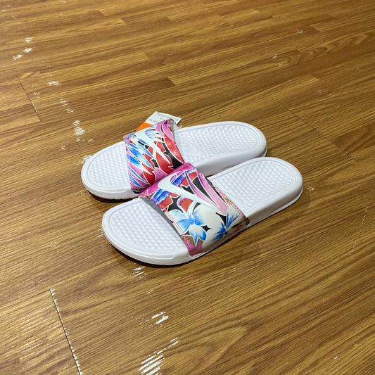 Nike WMNS Benassi JDI Print Sandal White/Floral 618919-113  實拍