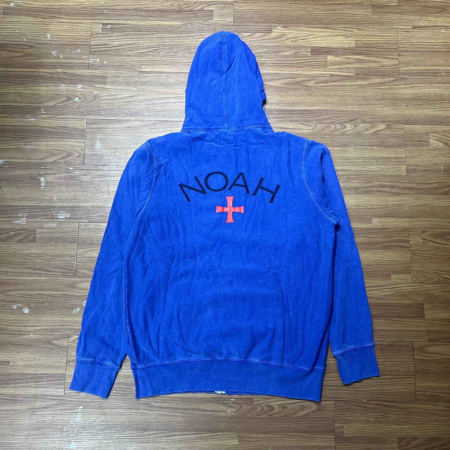 Noah NYC Core Logo Zip Up Blue SS3SS18BLU 背面實拍