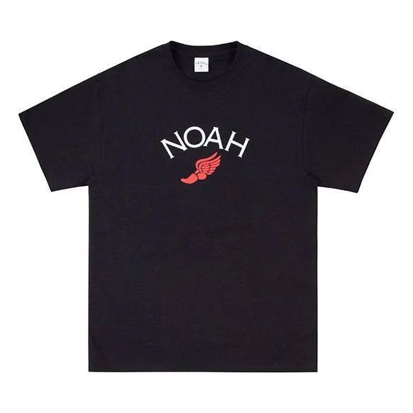 Noah NYC Winged Foot Logo Tee Black T13SS19BLK