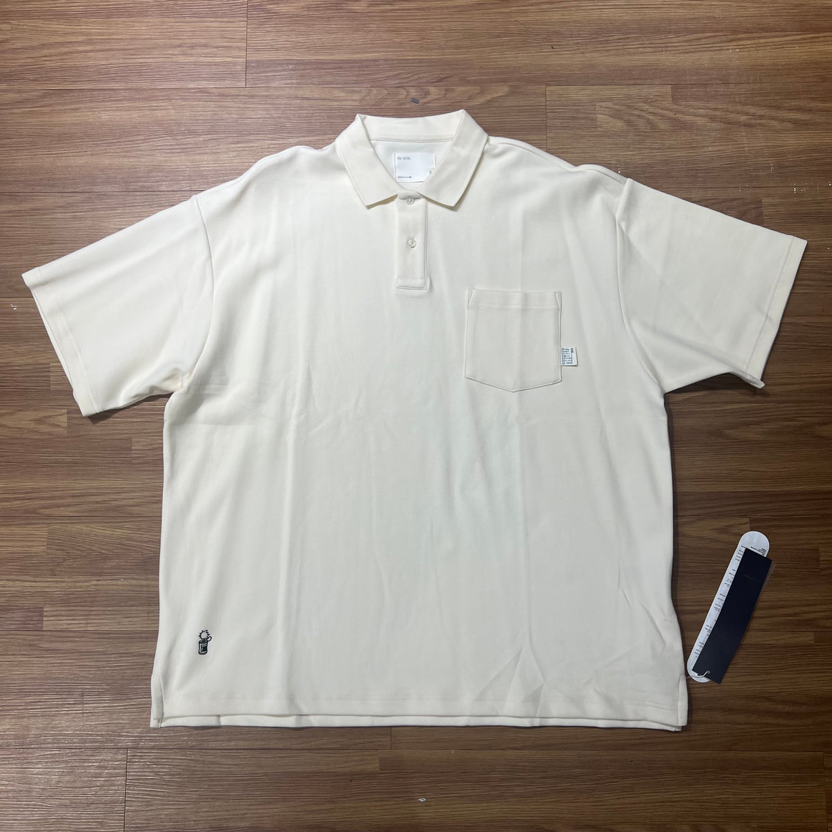 Pin Sktbs 22SS Pocket Polo SS Cream 實拍