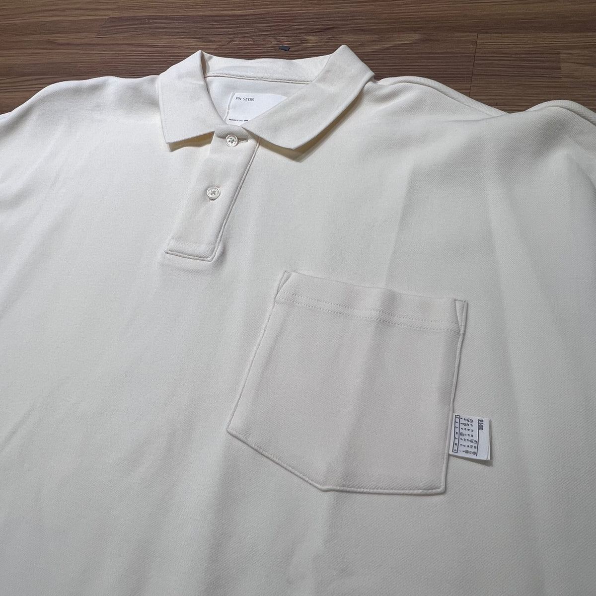 Pin Sktbs 22SS Pocket Polo SS Cream 實拍