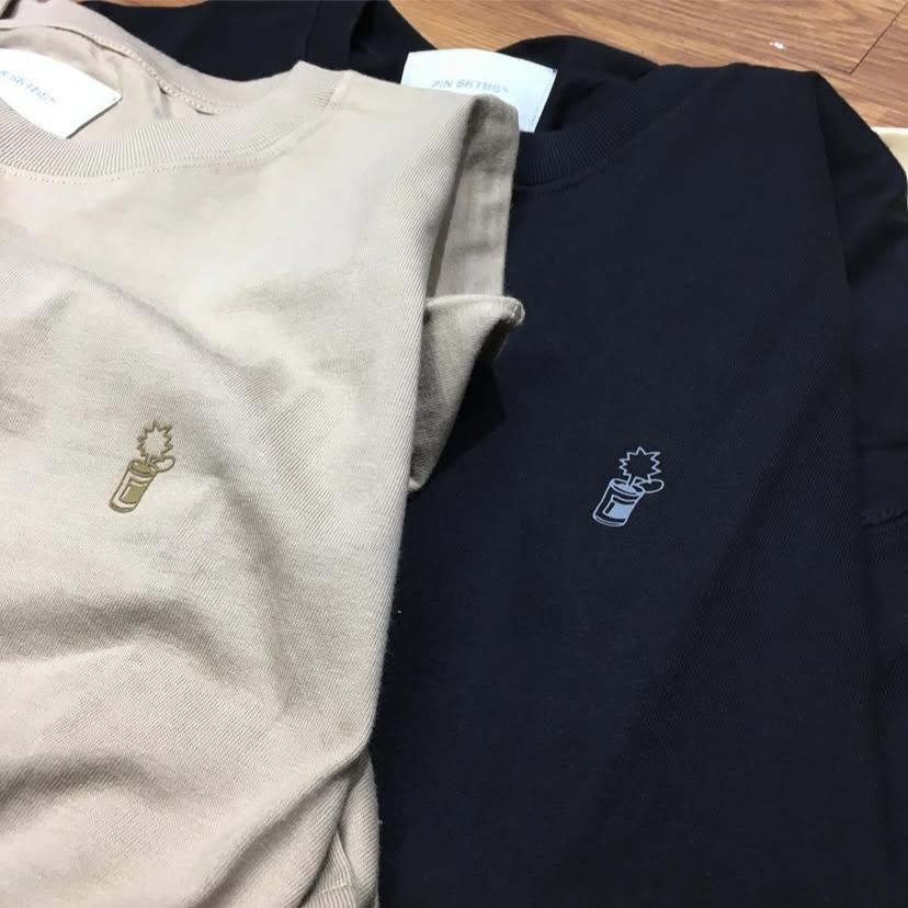 Pin Sktbs One Point Logo Basic SS Tee 實拍