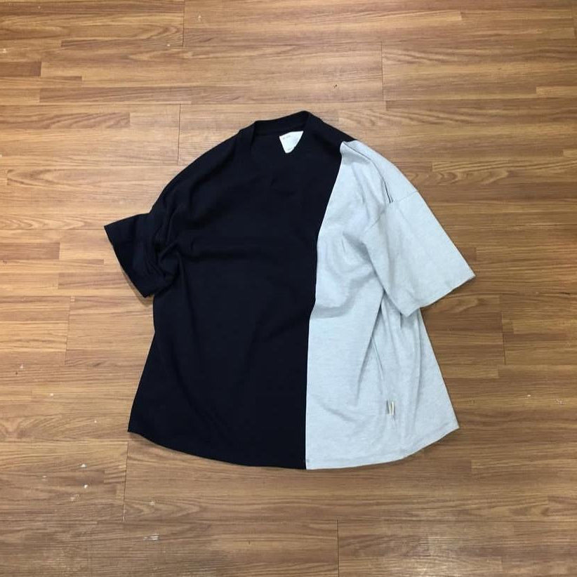 Pin Sktbs Patchwork Tee Navy Grey 實拍