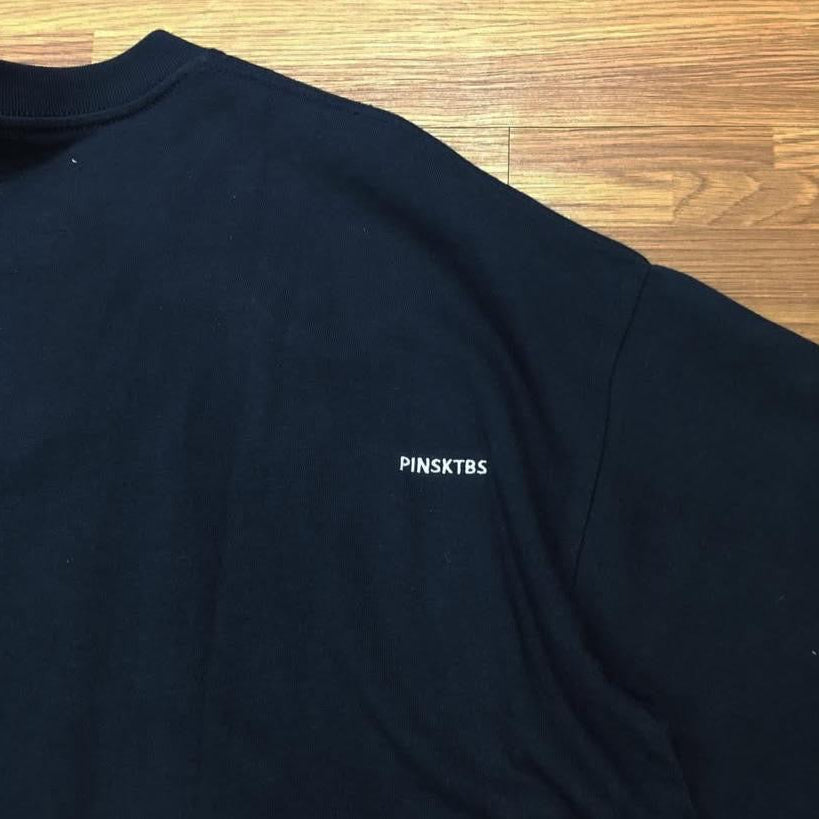 Pin Sktbs Patchwork Tee Navy Grey 實拍