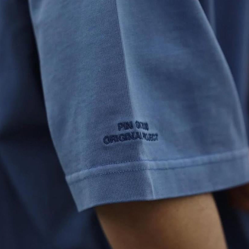 Pin Sktbs Pigment Dyed Zip Pocket Tee Black Indigo Blue 實拍