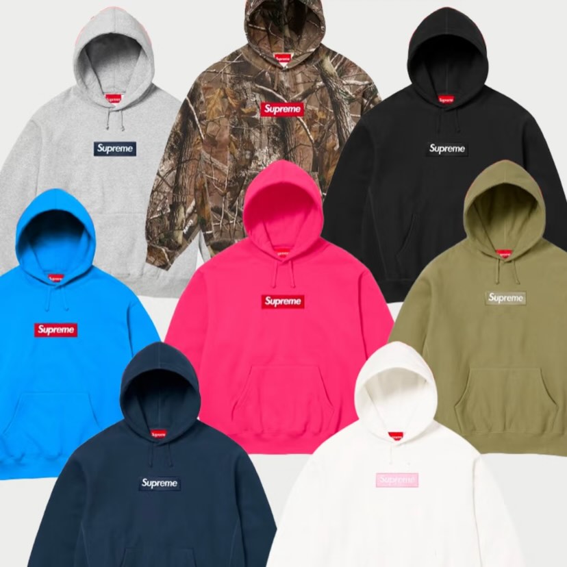 Preorder Supreme FW25 Box Logo Hooded Sweatshirt Hoodie