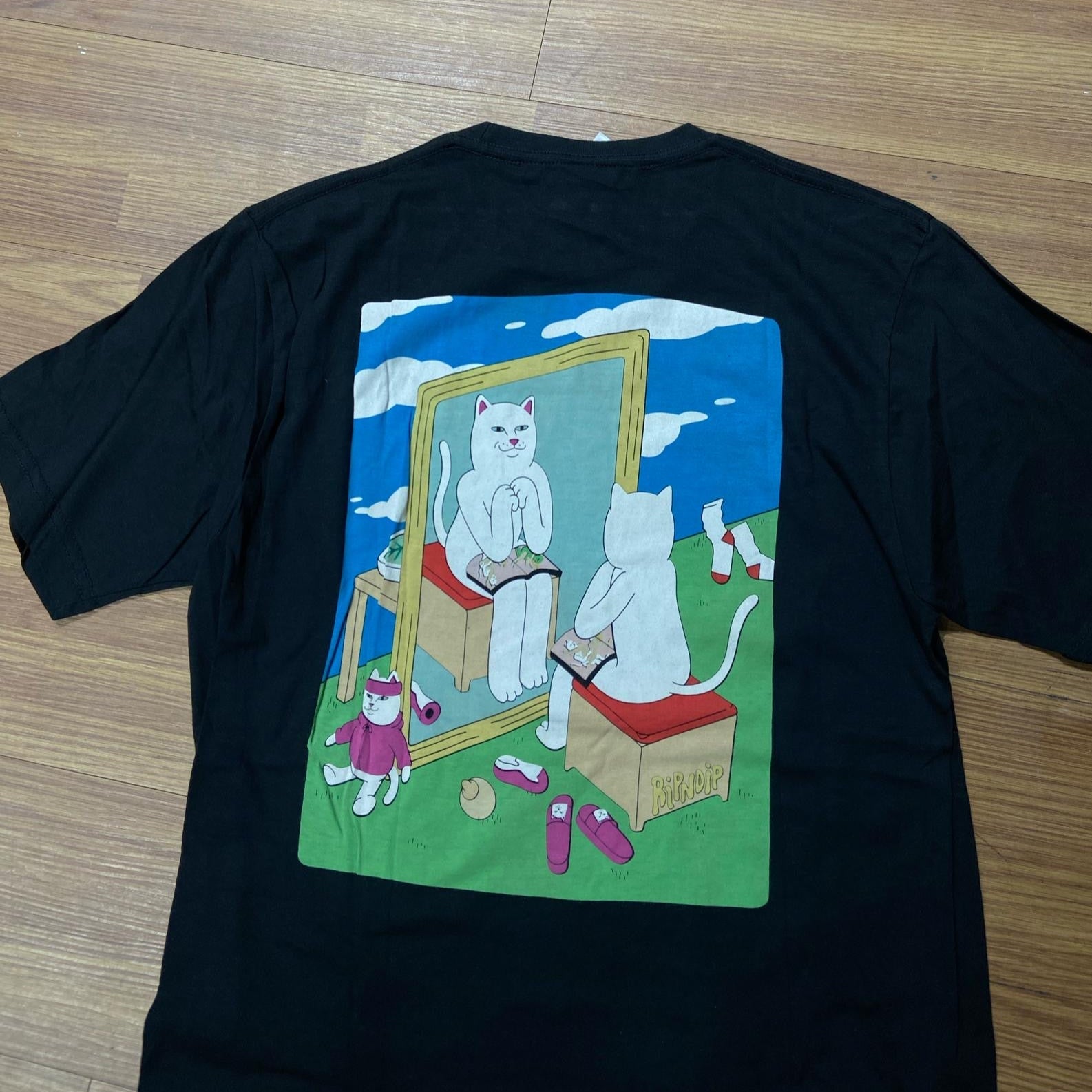 Ripndip Mirror Tee Black 實拍