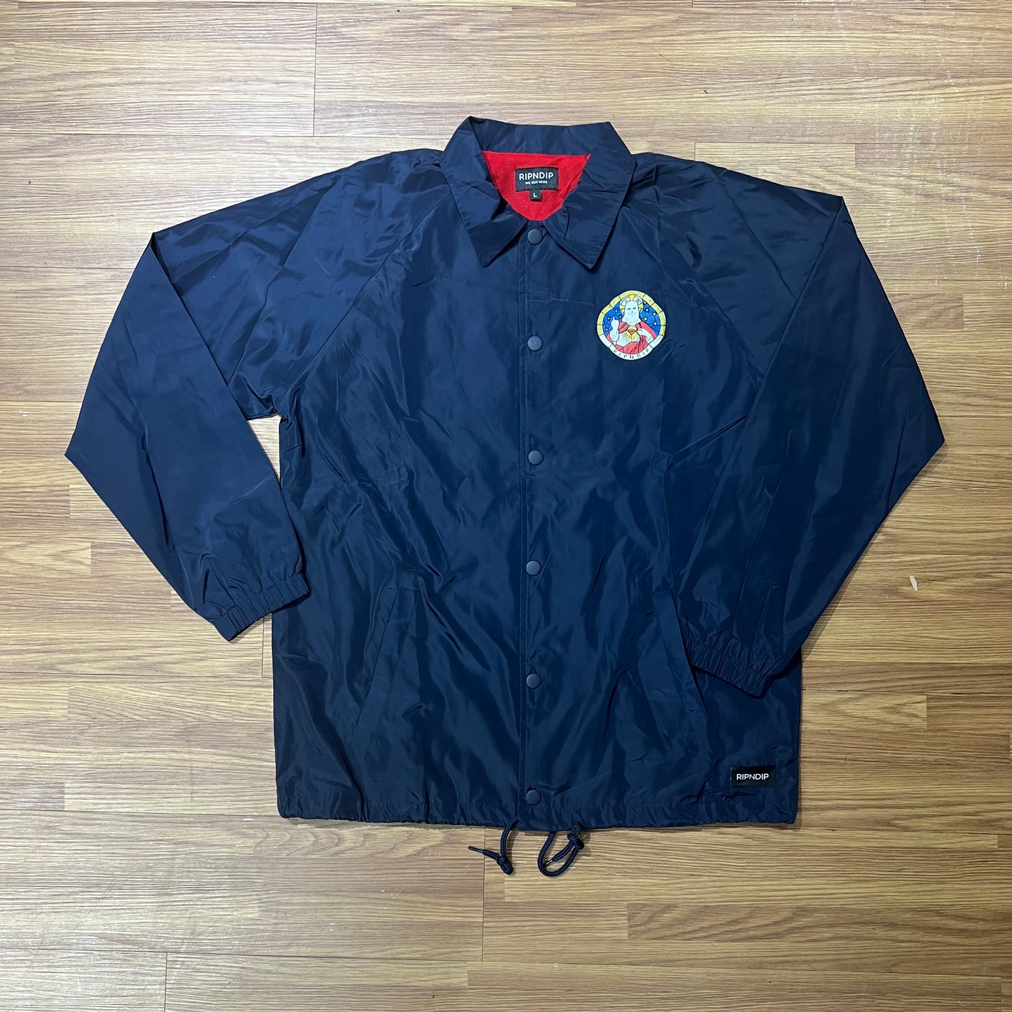 Ripndip Stained Glass Coaches Jacket Navy 實拍