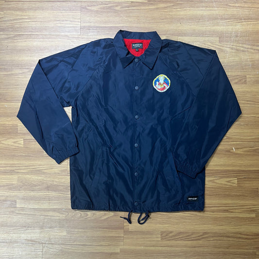 Ripndip Stained Glass Coaches Jacket Navy 實拍