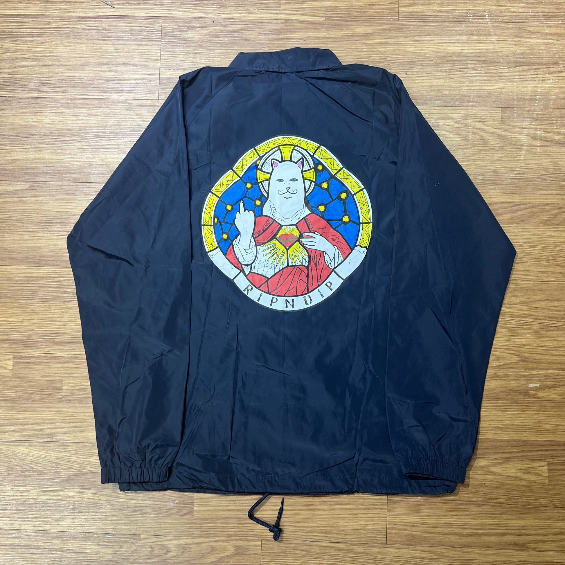 Ripndip Stained Glass Coaches Jacket Navy 實拍
