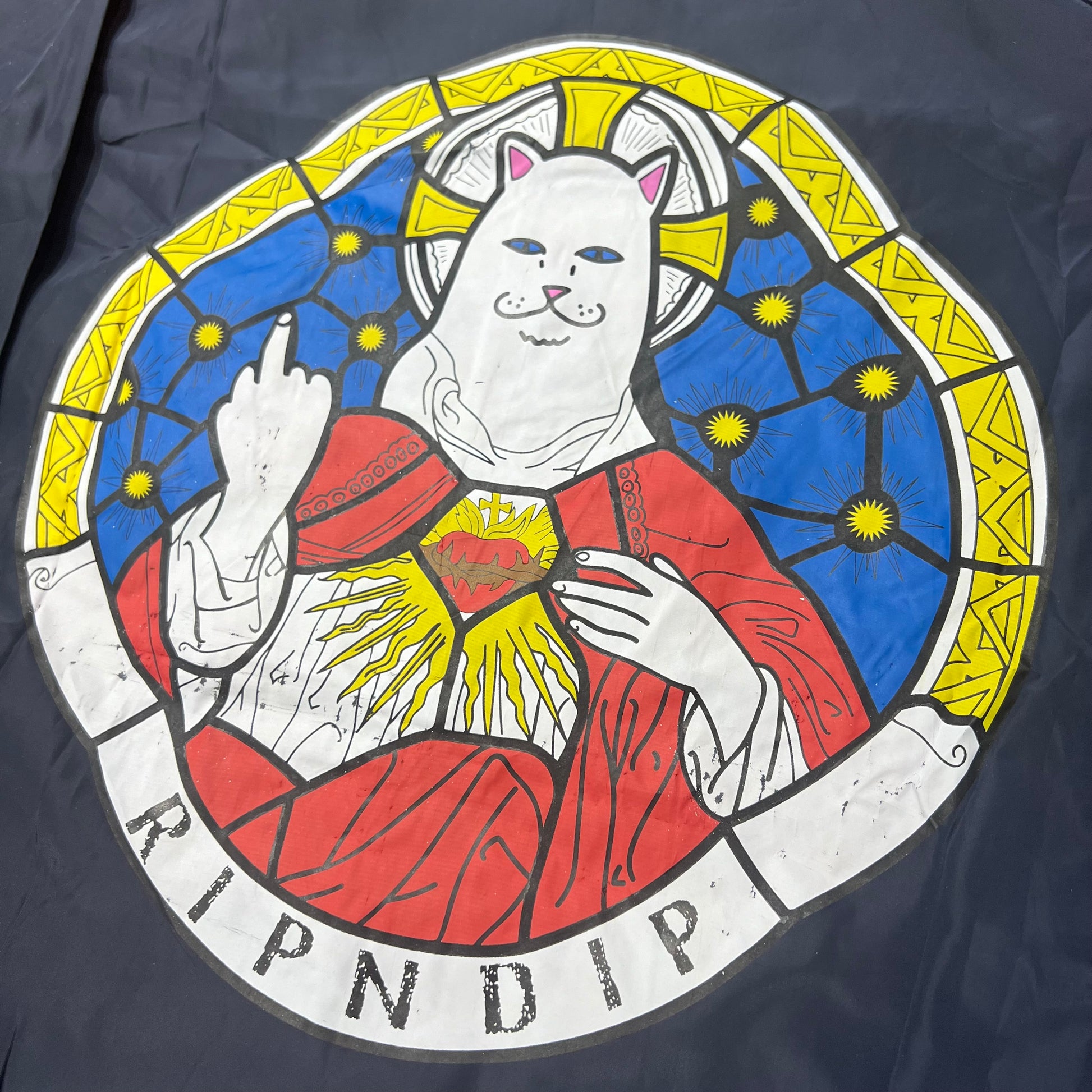 Ripndip Stained Glass Coaches Jacket Navy 實拍