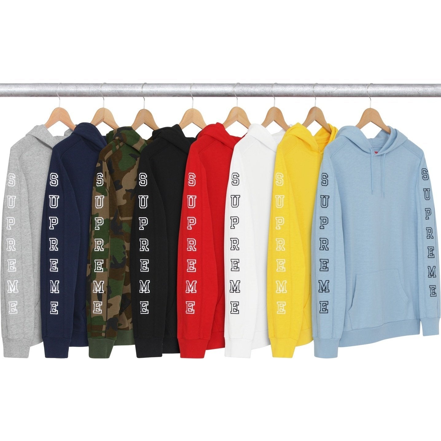 Supreme FW16 Hooded Sleeve Stripe Top