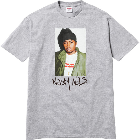 Supreme FW17 Nas Tee Heather Grey