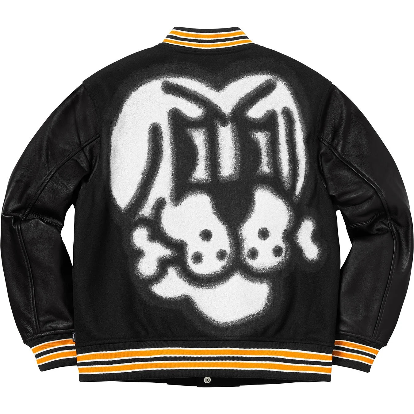 Supreme FW18 Bone Varsity Jacket Black