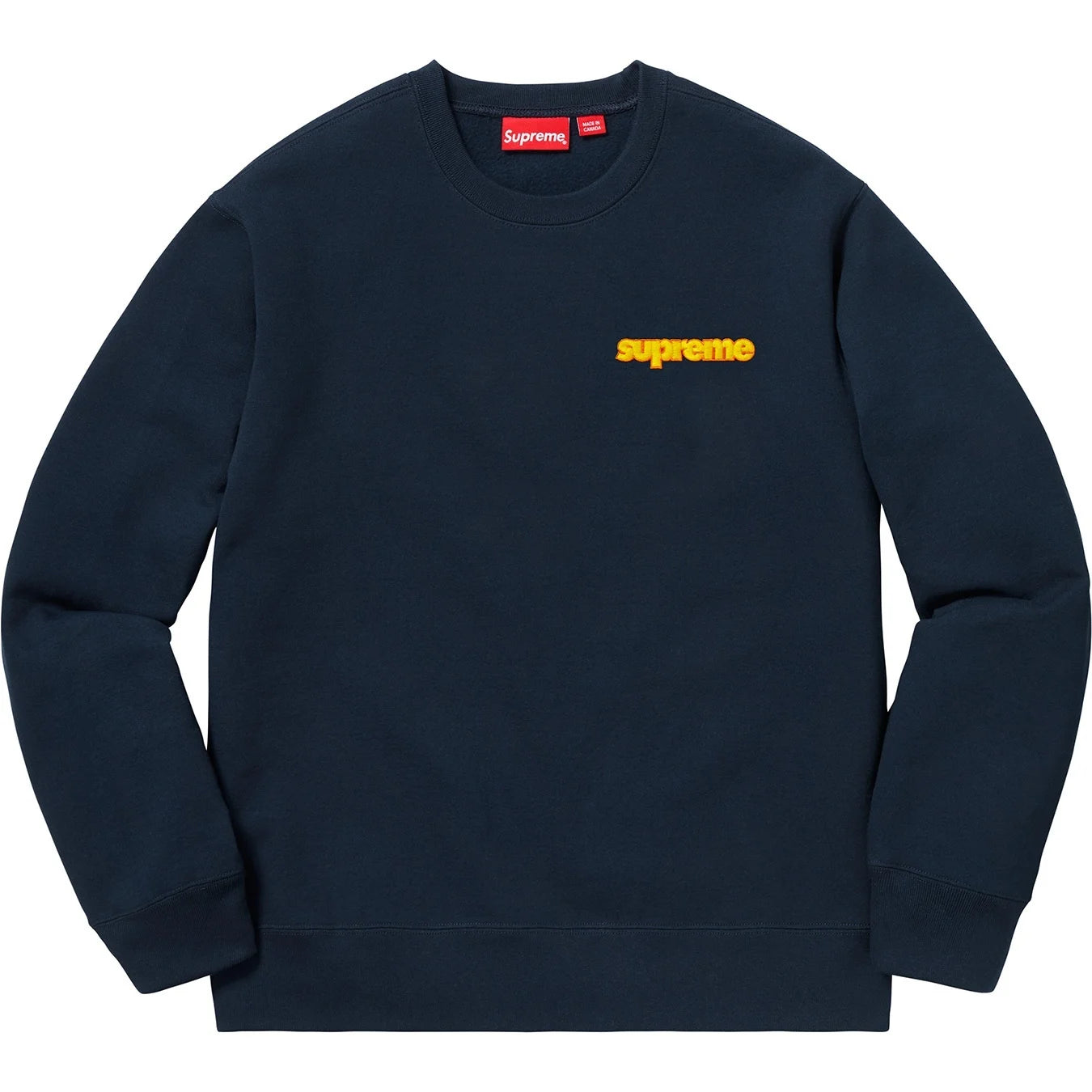 Supreme FW18 Connect Crewneck Sweatshirt Navy