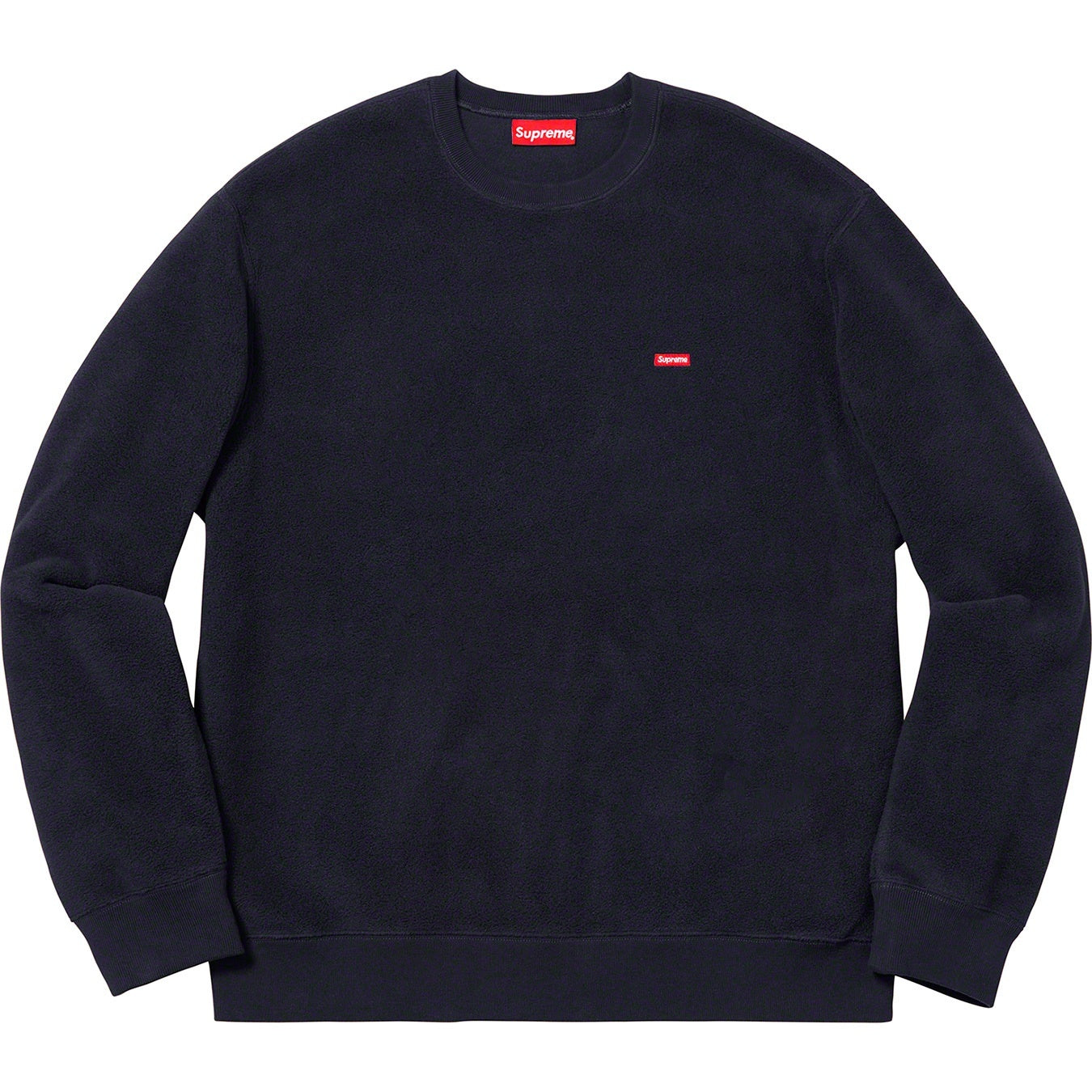 Supreme FW18 Polartec Small Box Crewneck Navy