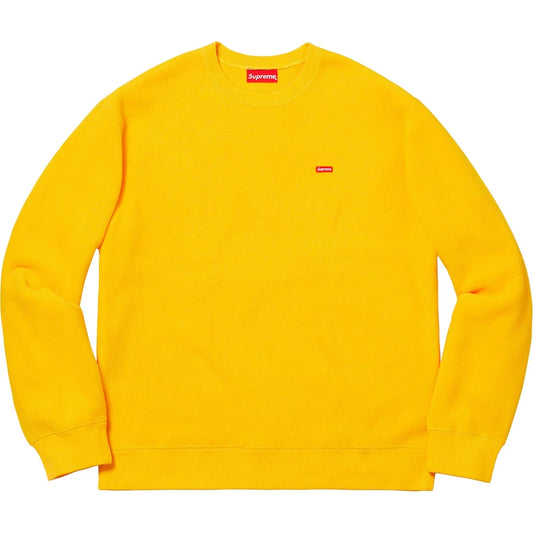 Supreme FW18 Polartec Small Box Crewneck Yellow