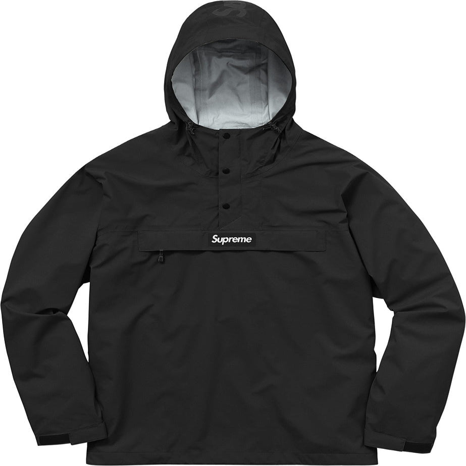 Supreme SS17 Taped Seam Anorak Black