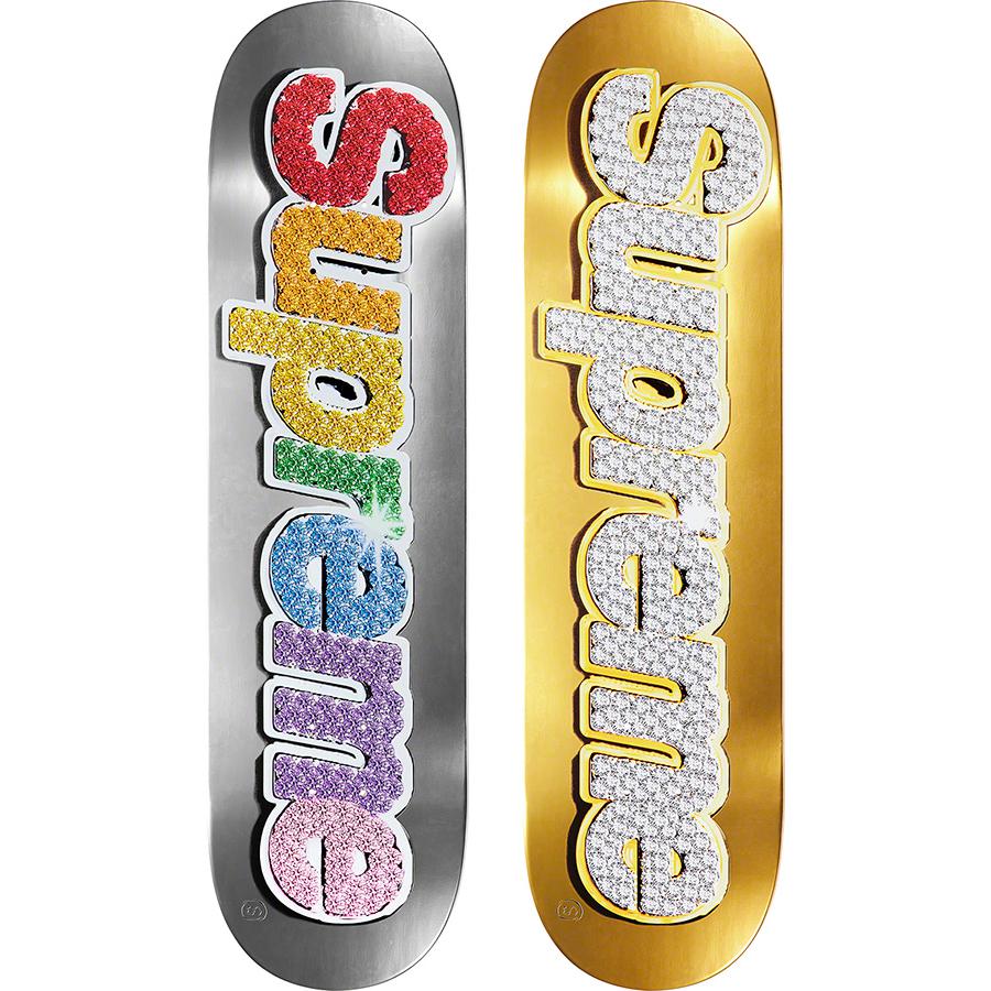 Supreme SS22 Bling Box Logo Skateboard Deck