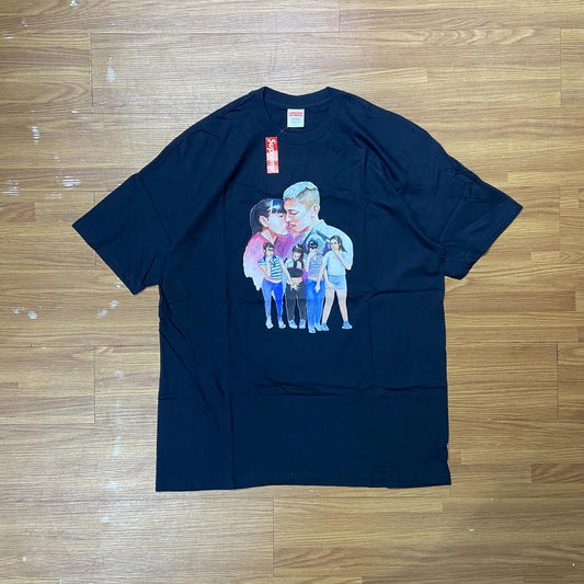 Supreme FW17 Kiss Tee Navy 實拍