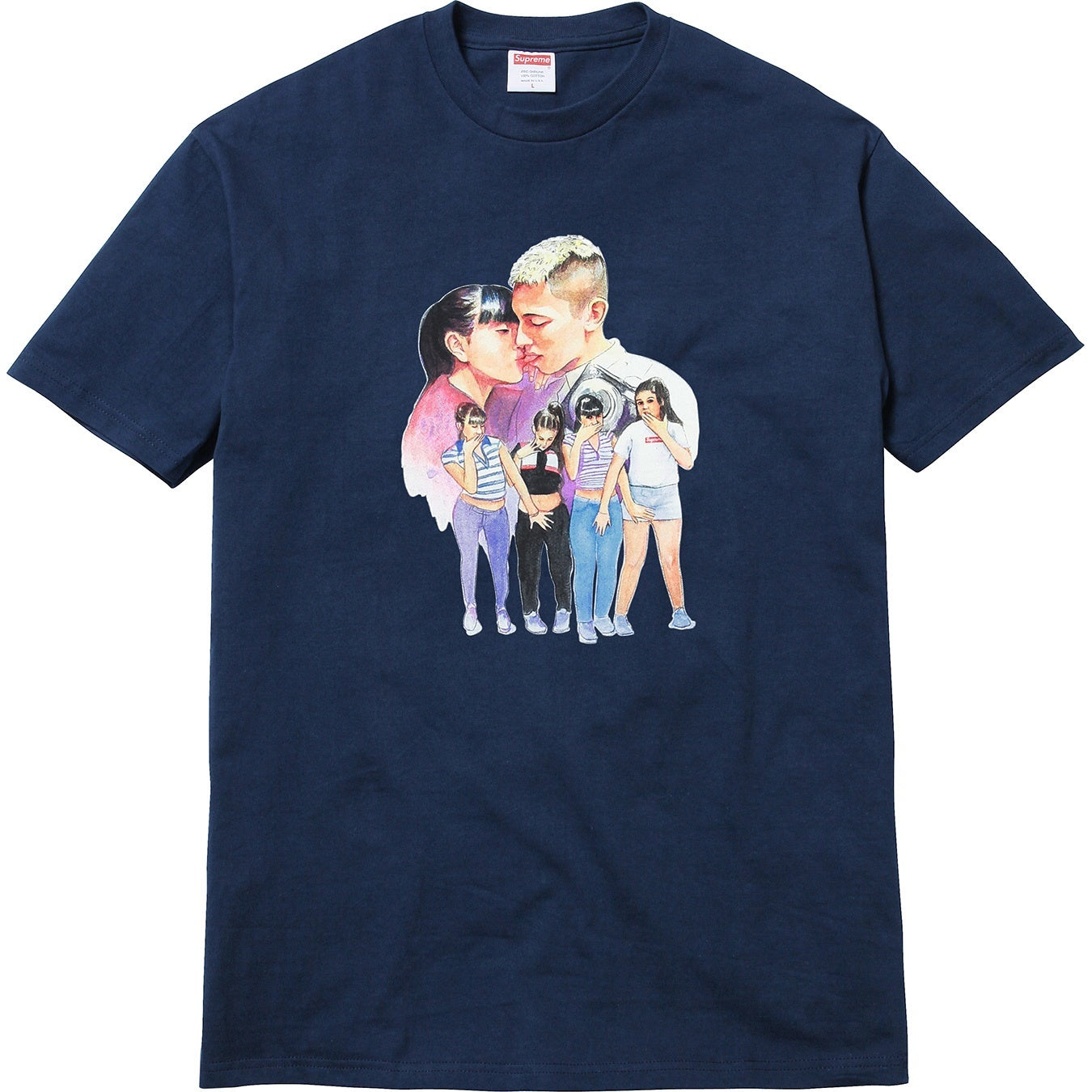 Supreme FW17 Kiss Tee Navy