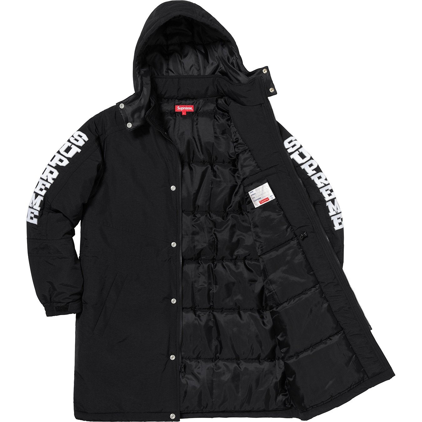 Supreme FW18 Sleeve Logo Sideline Parka