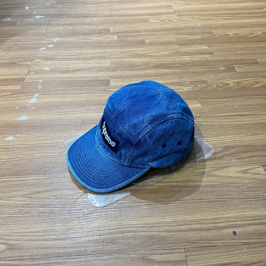 Supreme Blue Denim Camp Cap