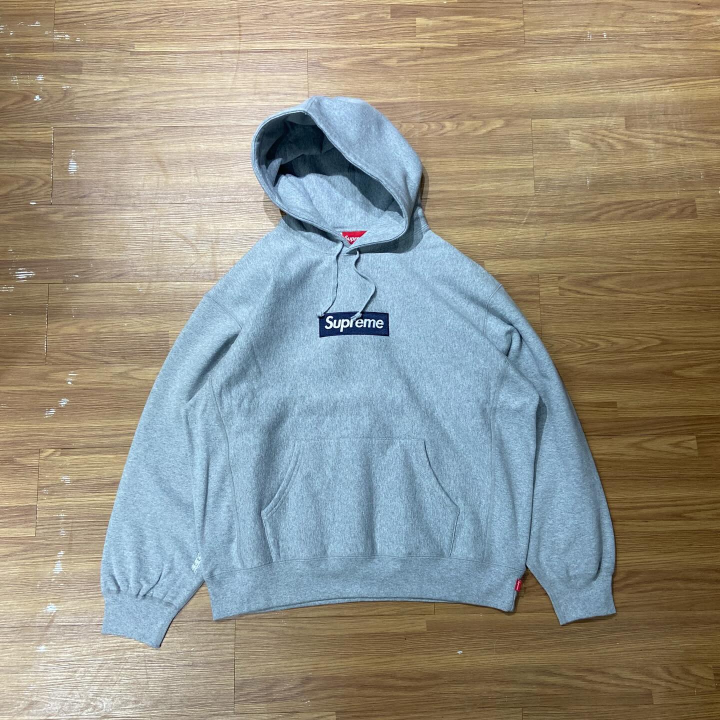 Supreme FW25 Box Logo Hooded Sweatshirt Hoodie Heather Grey
