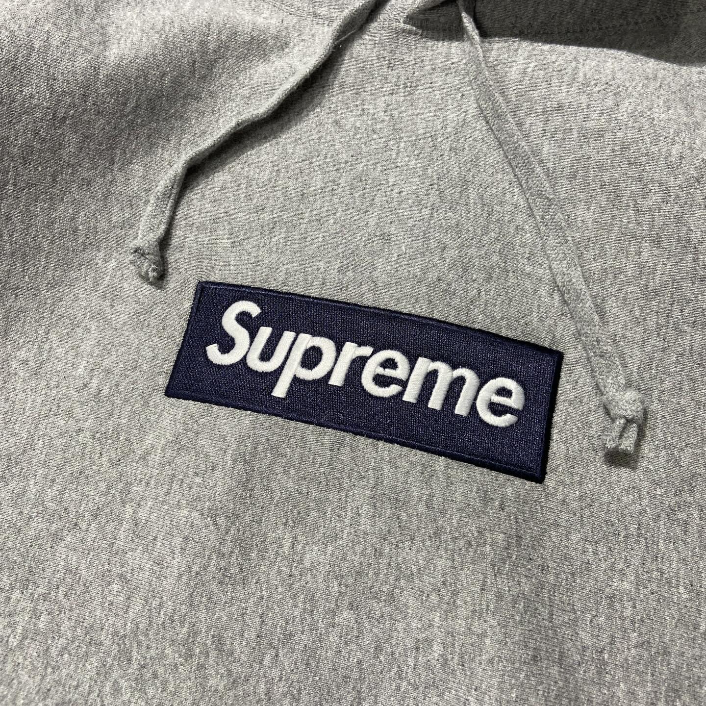 Supreme FW25 Box Logo Hooded Sweatshirt Hoodie Heather Grey