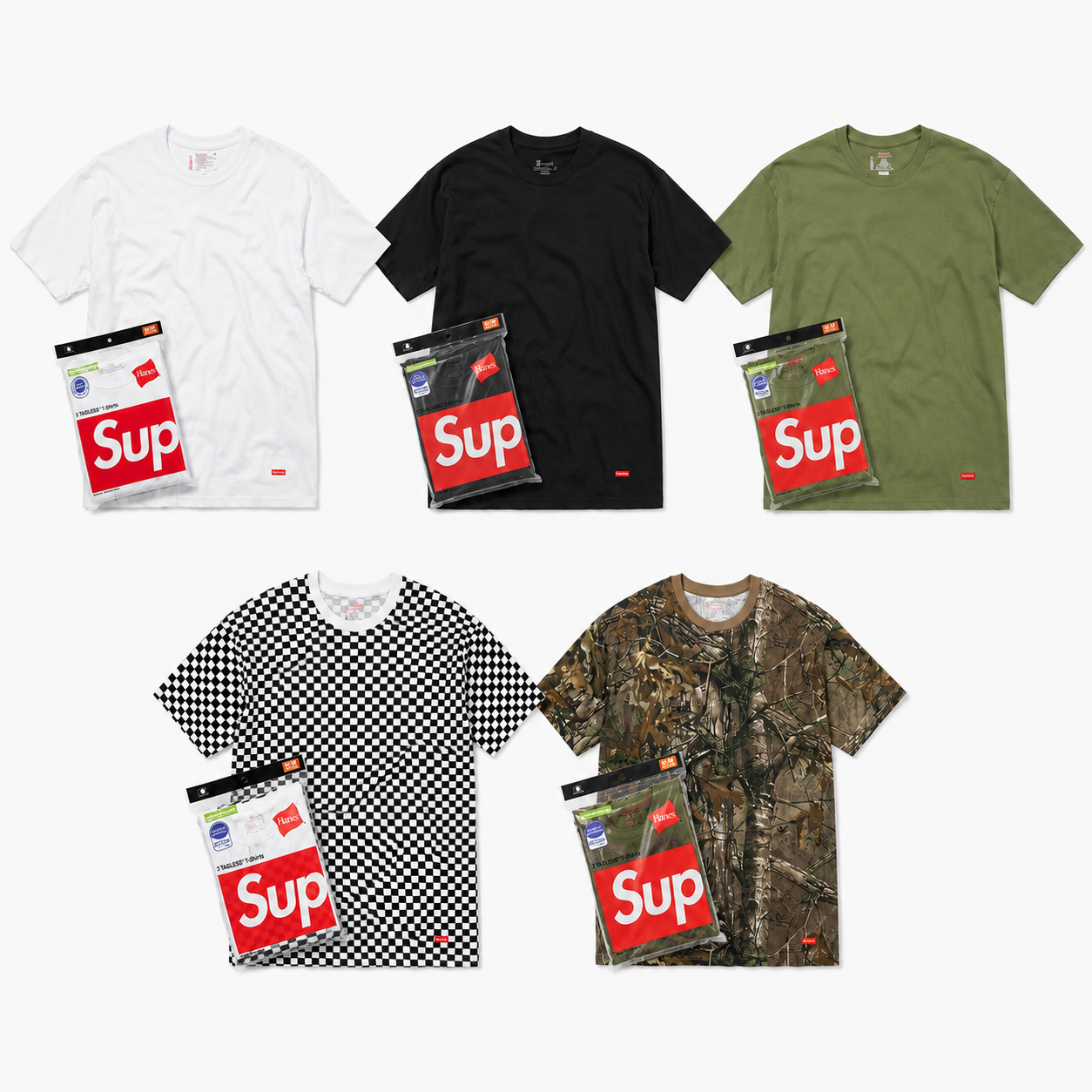 Supreme Hanes®️ Tagless Tee